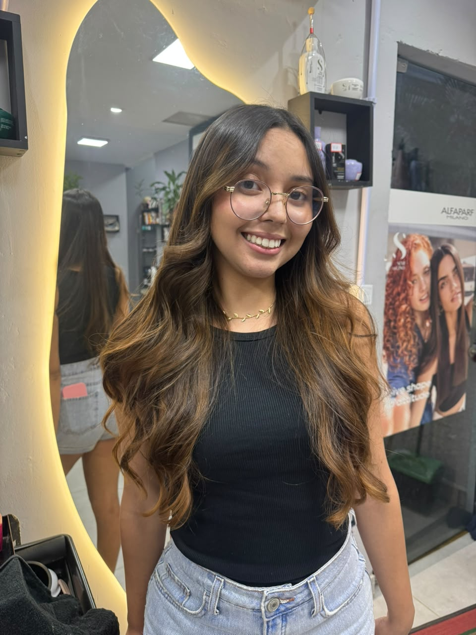 Cabelo iluminado